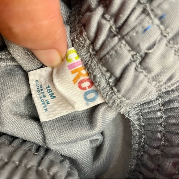 Circo 18 Month Toddler Grey athletic pants PRELOVED white stripes on sides - Picture 7 of 8